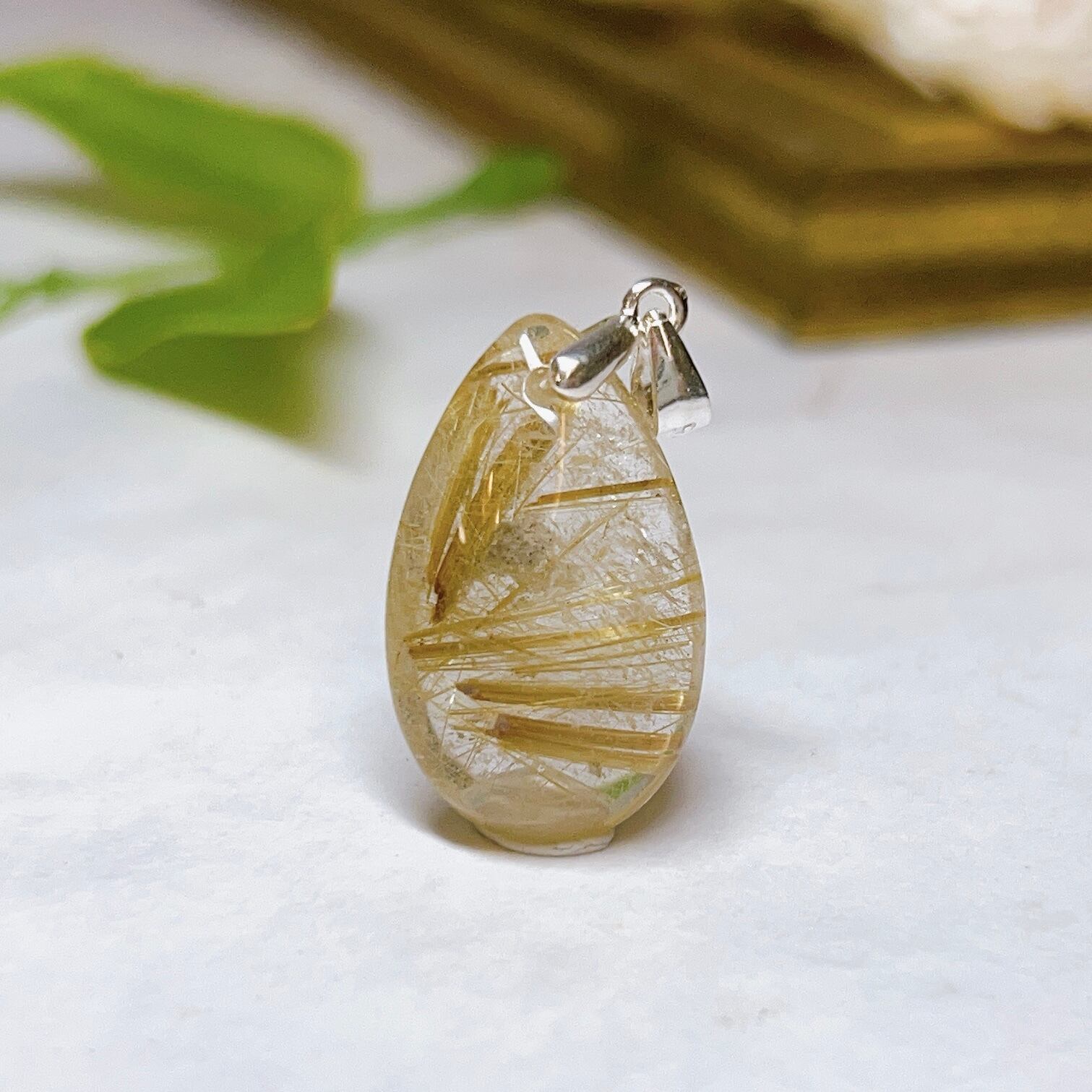 【E6521】ルチルクォーツ＊ペンダント＊Rutile Quartz＊Pendant