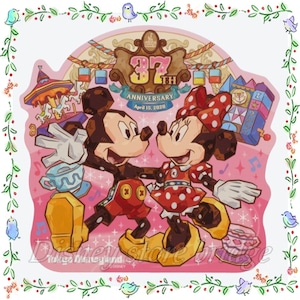 ステッカー ディズニーランド 37周年 記念 ディズニーリゾート 限定 お祝い ミッキー ミニー ドナルド デイジー シール コレクション かわいい 文房具