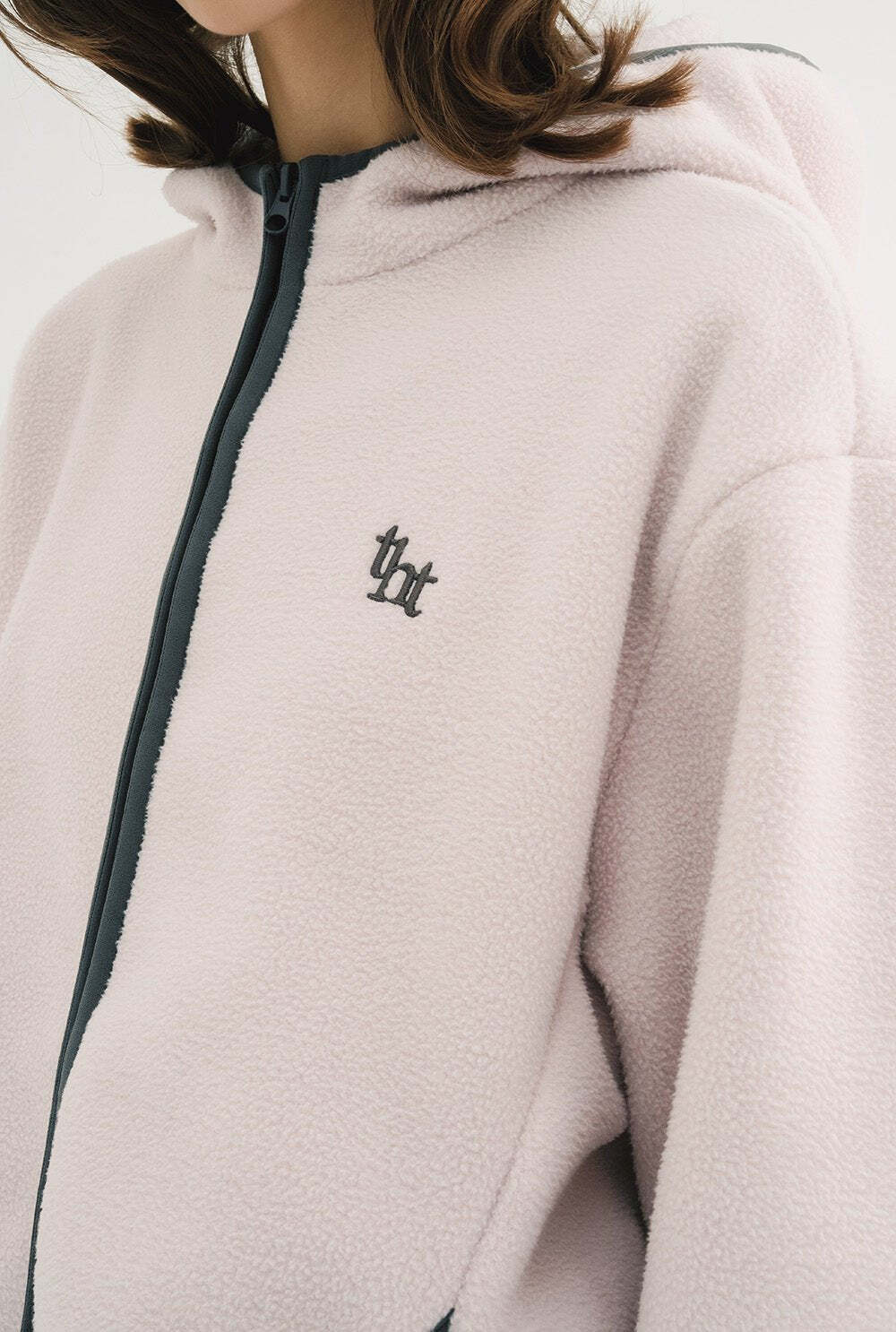 韓国さん threetimes] Cookie fleece jacket (pink) 正規品 韓国ブランド 韓国