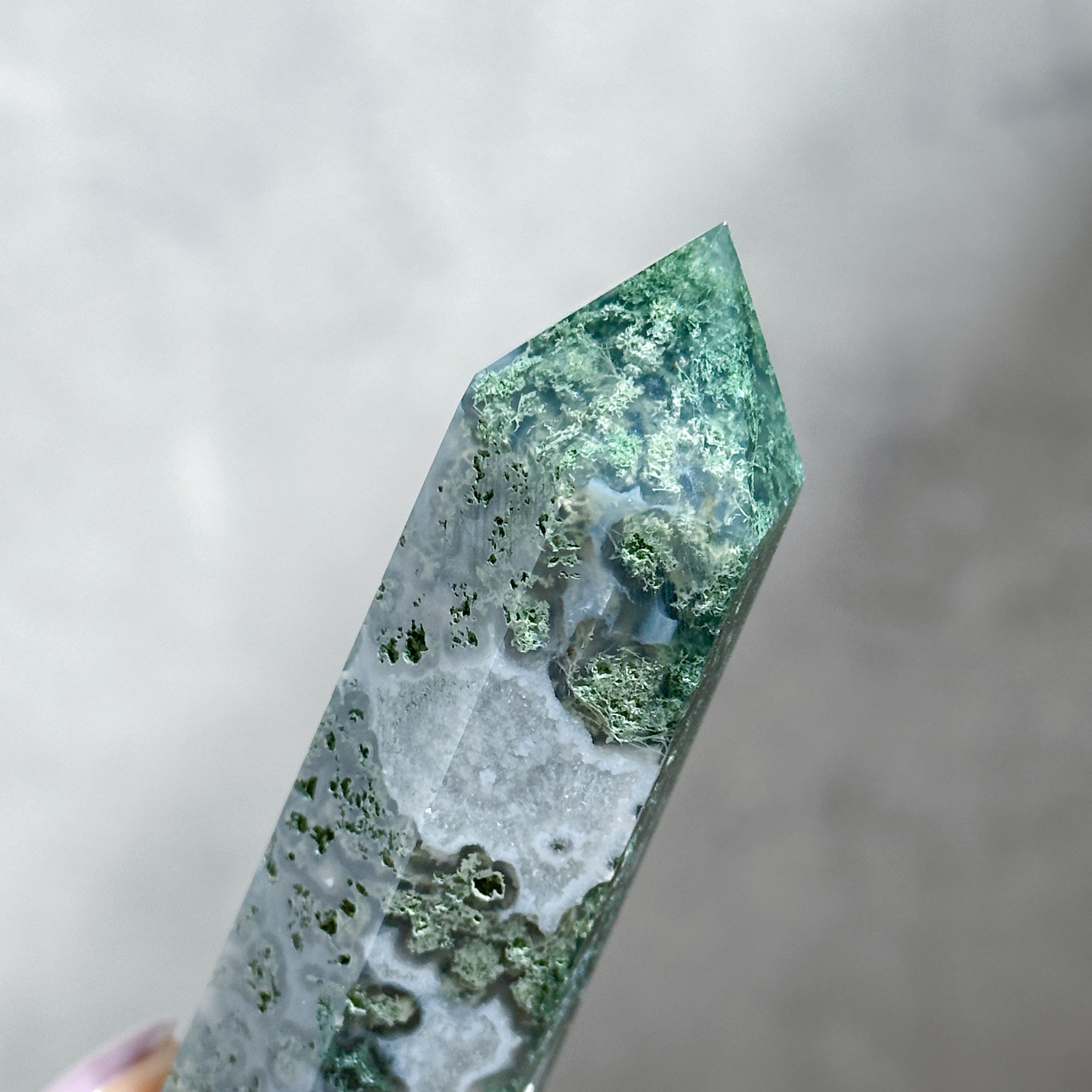 モスアゲート タワー32◇ Moss Agate ◇天然石・鉱物・パワーストーン
