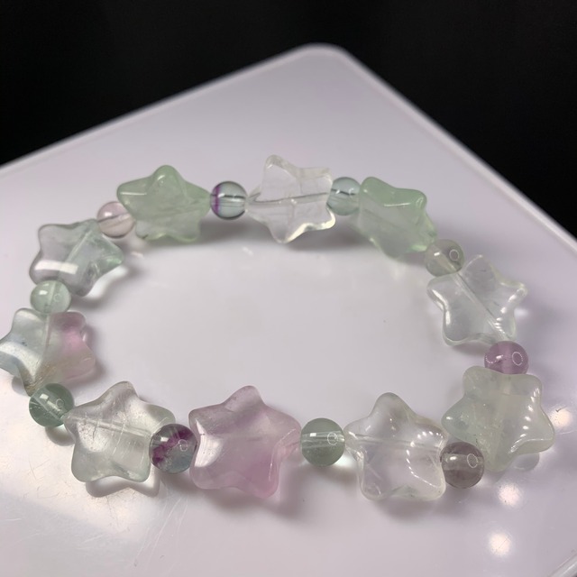 no3フローライトスターブレスレット