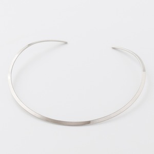 ネックレス チョーカー フラットタイプ シルバー