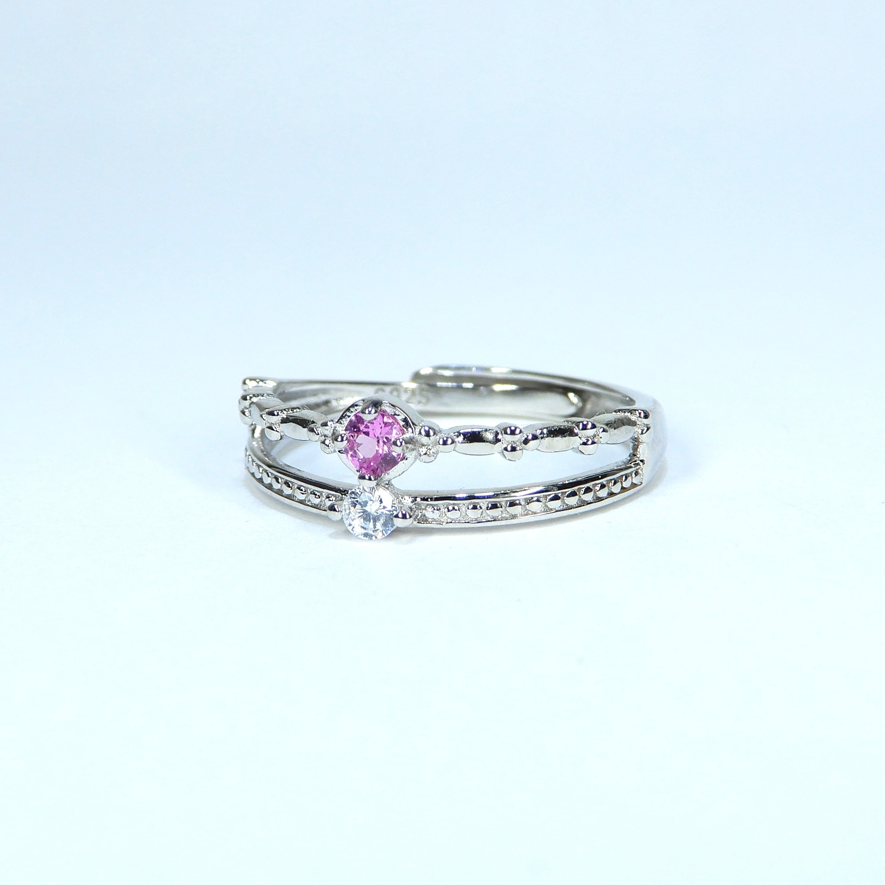 Futae Ring♦︎非加熱サファイア♦︎WGカラー