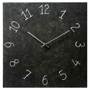 インテリア　メタルクロック Black Metal Rustic Square Wall Clock 12-inch -