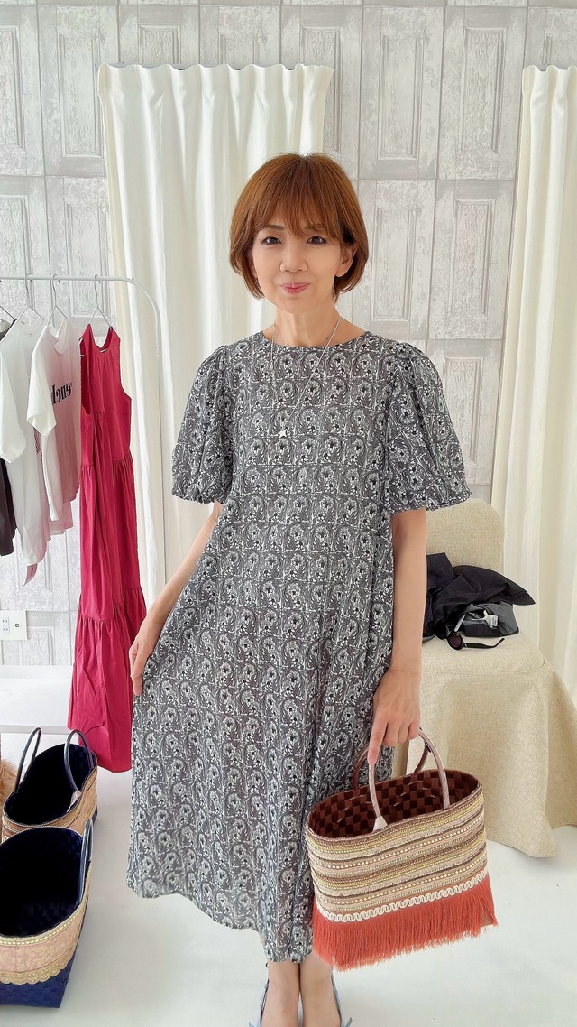 リバティプリントワンピース