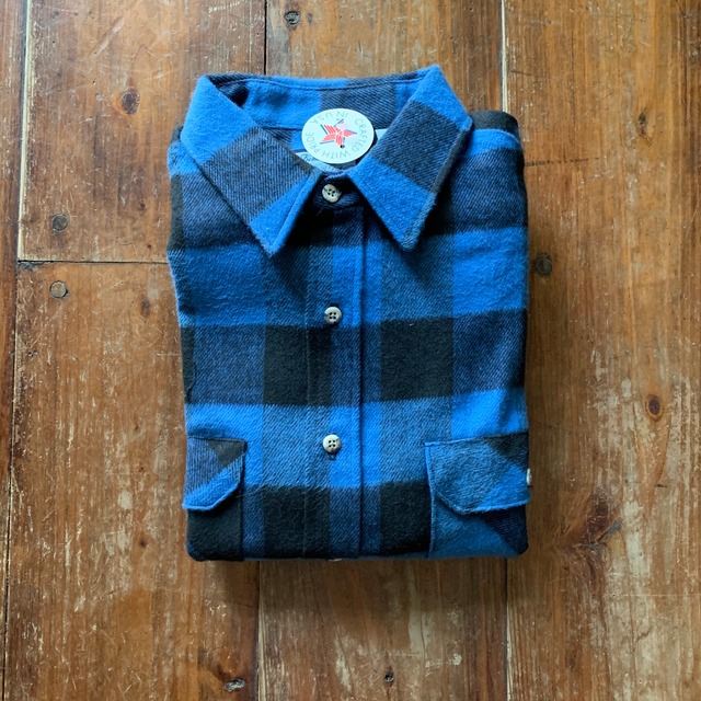 1970’s Deadstock “ELY” Print-Flannel Shirt/ M