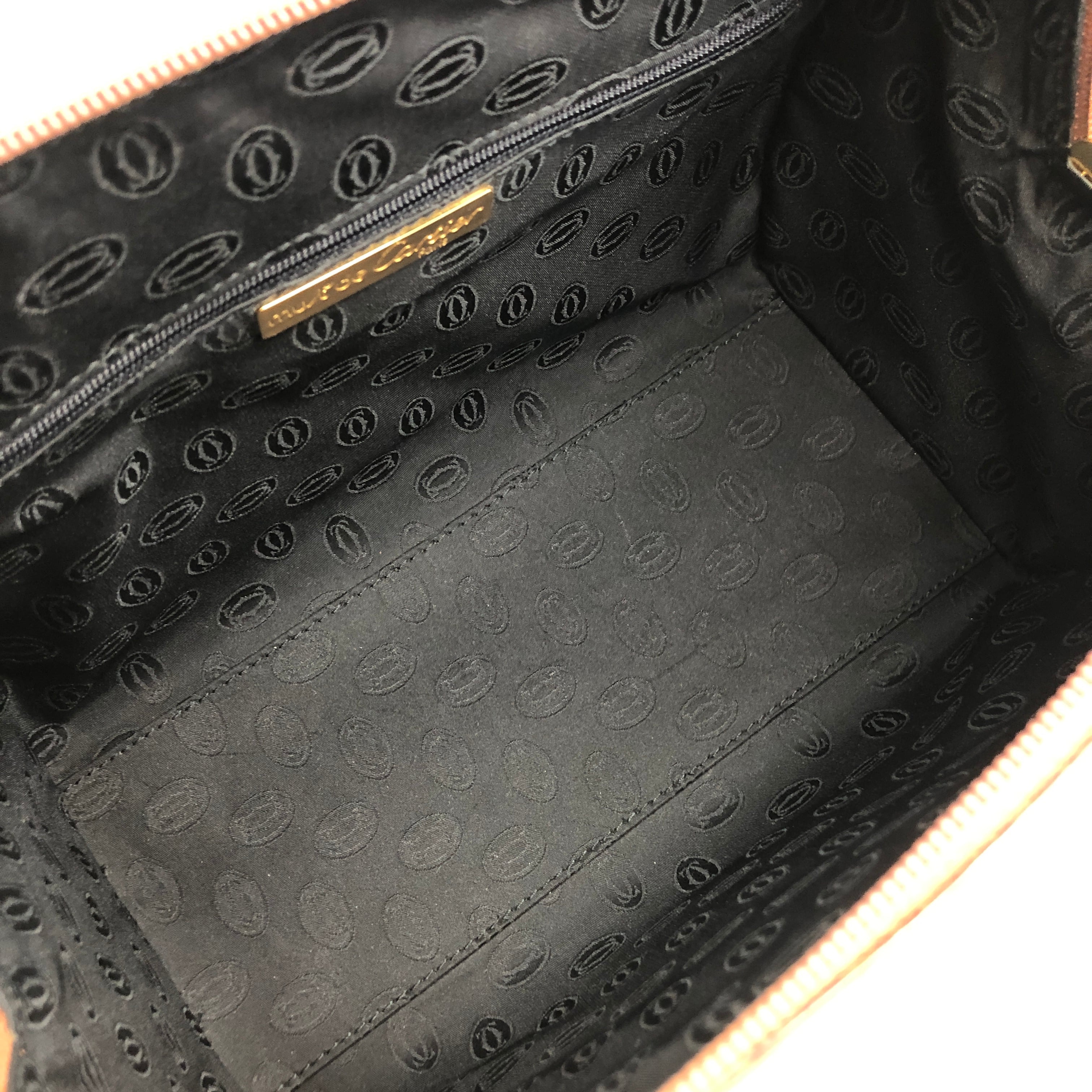 希少✨カルティエ レザー ハンドバッグ ボストンバッグ マストライン 黒 CARTIER/カルティエ】 マストライン ミニボストンバッグ 2WAY