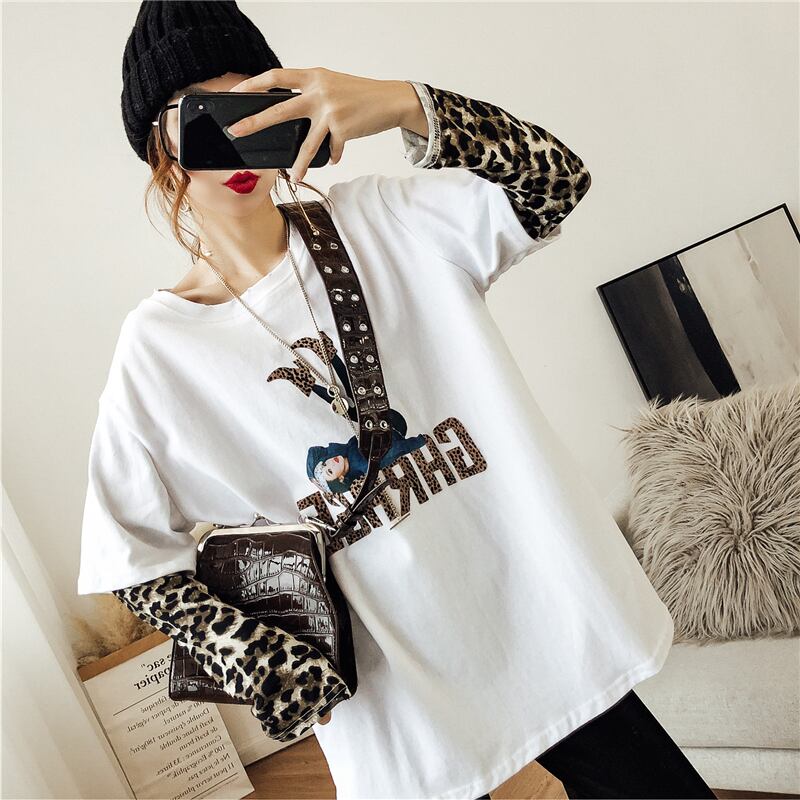 カジュアル ゆるカジ アメカジ レオパード柄 ヒョウ柄 豹柄 ラウンドネック コットン レイヤード ビッグシルエット レディース ロング Tシャツ カットソー リラックス ストリート オシャレ 長袖 萌え袖 男ウケ デート服 モテ 韓国ファッション 通販 春 夏 秋 Pure カジュアル ゆるカジ アメカジ レオパード柄 ヒョウ柄 豹柄 ラウンドネック コットン レイヤード ビッグシルエット レディース ロング Tシャツ カットソー リラックス ストリート オシャレ 長袖 萌え袖 男ウケ デート服 モテ 韓国ファッション 通販 春 夏 秋 Pure