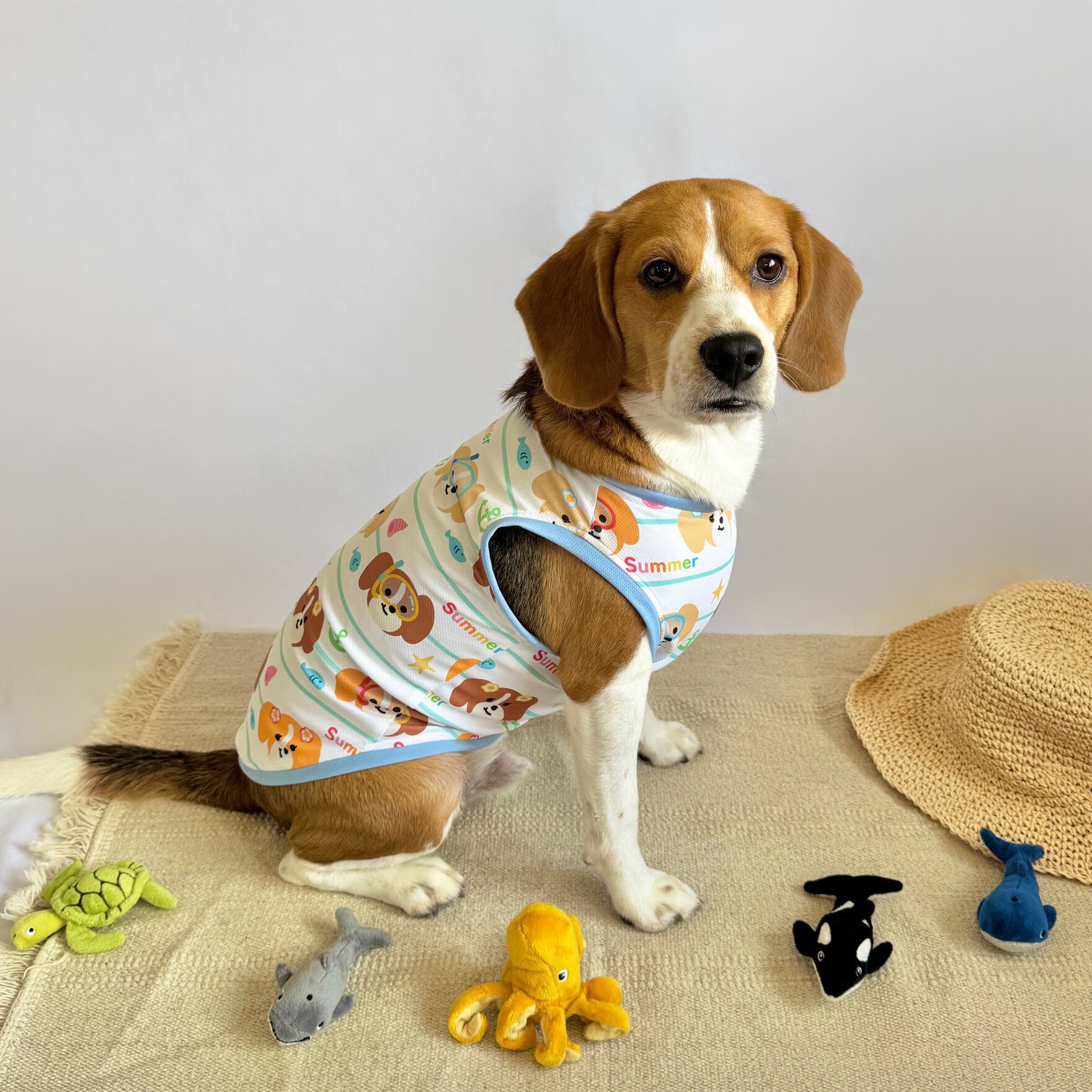 【中〜大型犬用】涼しげメッシュのビーグルタンク