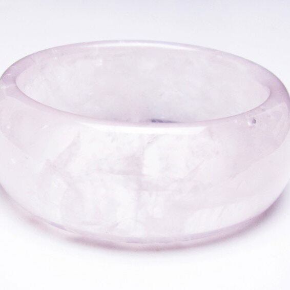 ローズクォーツ バングル 一点物 メール便可 [M便 1/10] 111-37088