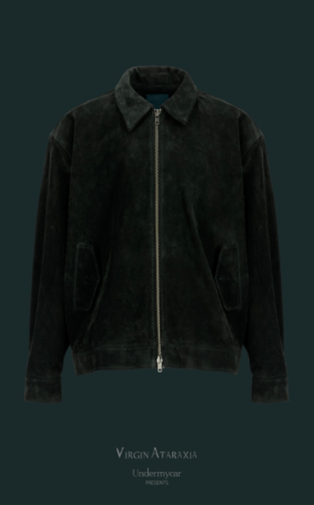 [UNDERMYCAR] 25SS SUEDE OVERSIZED WORK JACKET - GREEN 正規品 韓国ブランド 韓国通販 韓国代行 韓国ファッション アンダーマイカー 日本 店舗