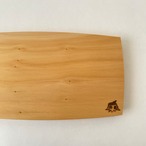 M-014【味あり品】いちょうの舟形カッティングボード水切れがよい30cm×15cm×1.8cm