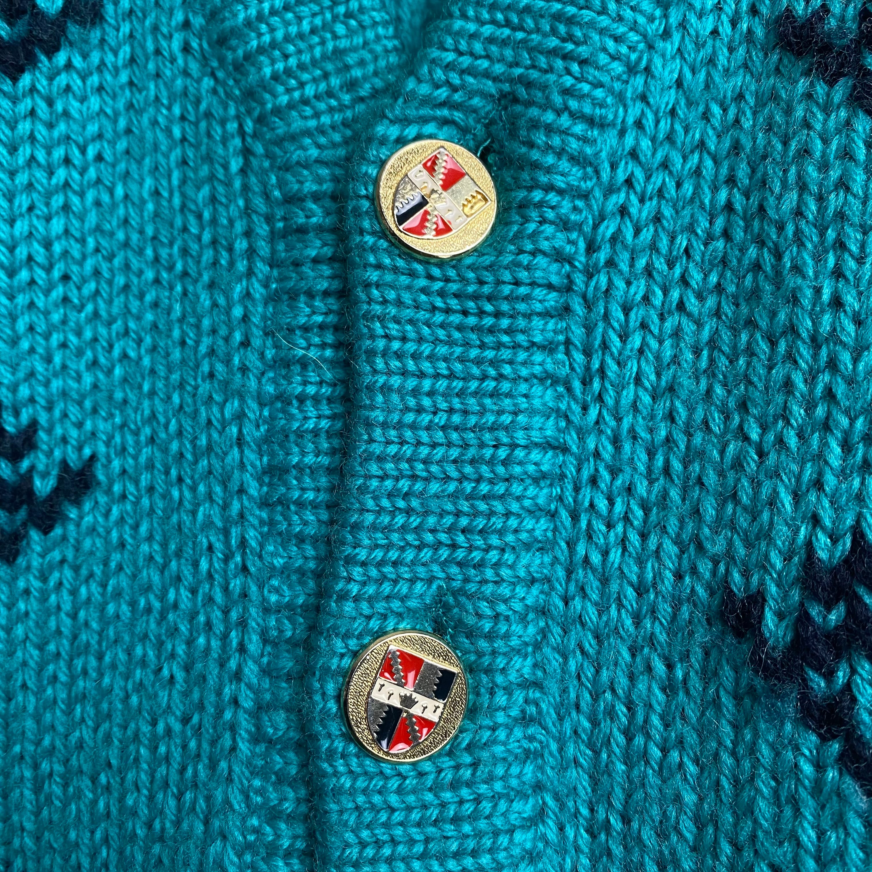 old low gauge knit cardigan “tiffany blue” | NOIR ONLINE