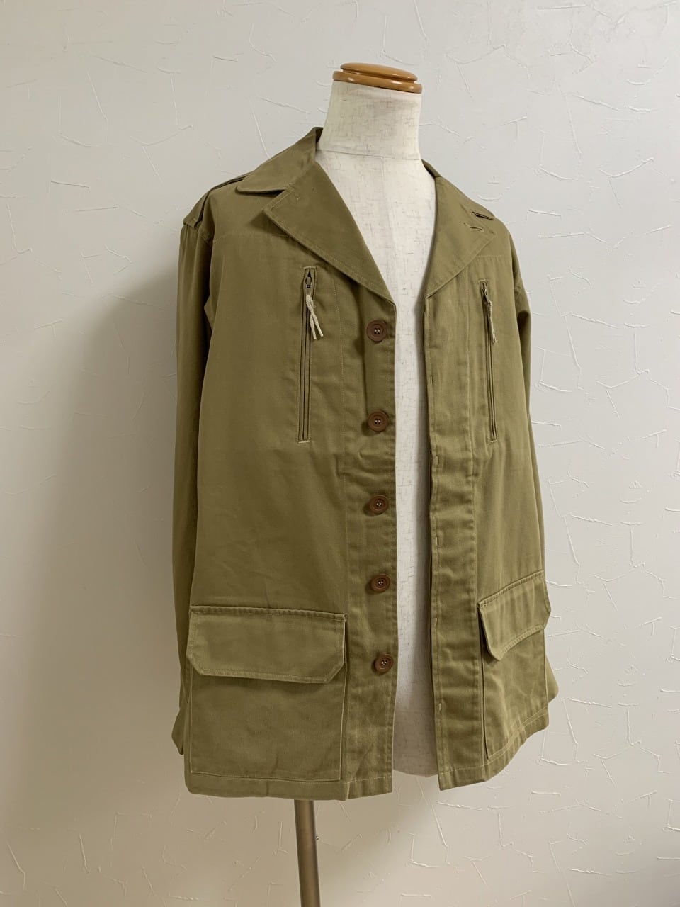 Military Design Solid Color Jacket "A.P.C."