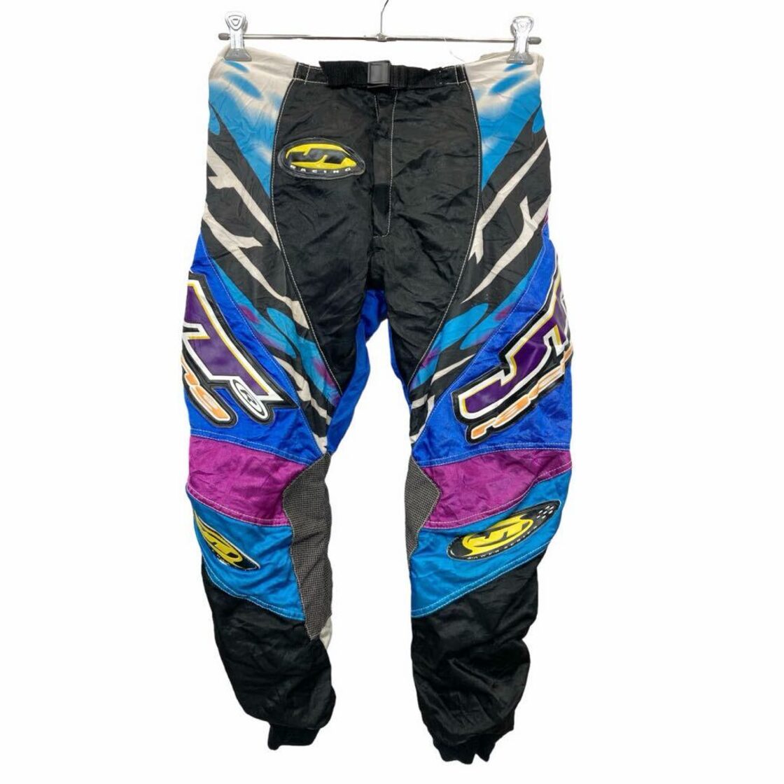 JT RACING モトクロスパンツ W30 レーシングパンツ ブルー ブラック 