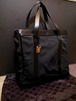 美品◆GUCCI グッチ A4対応 ナイロンxレザー トート バッグ 黒◆