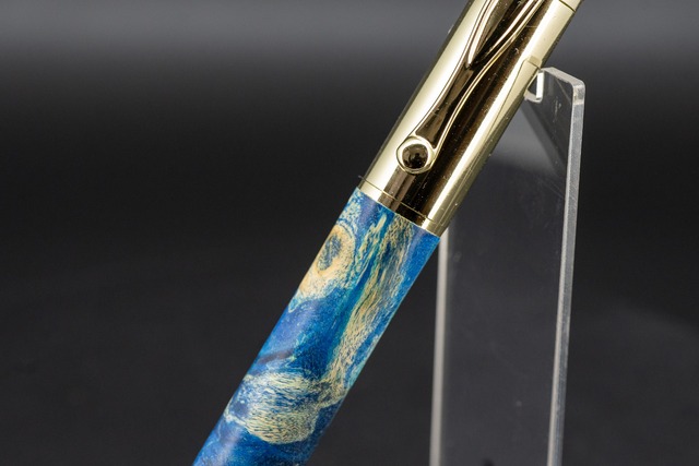 【カナダの象徴】 ハードメープル瘤杢 スタビライズドウッド gold FP ショートタイプ