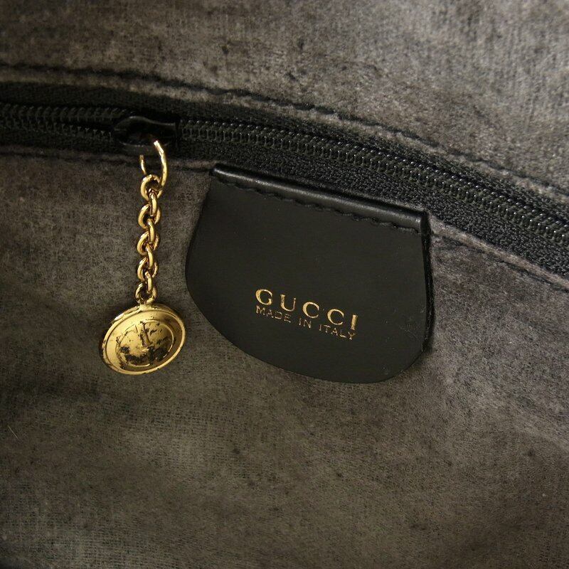 GUCCI グッチ バンブーライン イタリア製 本革 エナメルレザー ...