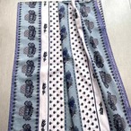 マルチクロス　南仏柄青系　ラベンダー　コットン100% 19clb16