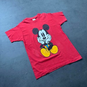 90s Disney Mickey Mouse "青パン" TEE M 古着