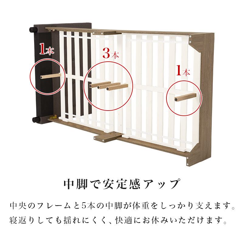 【組立式】耐荷重350kg ファブリックシングルベッド すのこフレーム ボンネルコイルマットレスセット 3色展開 一人暮らし ワンルーム 幅106cm