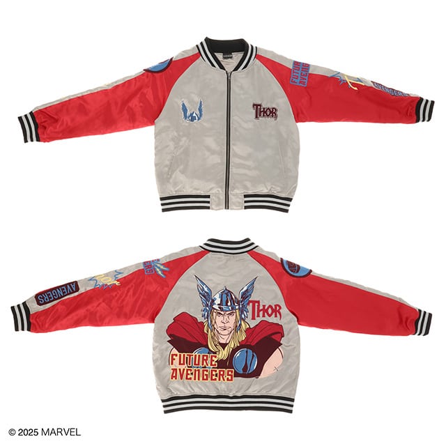 マイティソー アウター スカジャン 3L サンダーグレー MARVEL キャラクター グッズ キャラジャン】 Marvel マーベル マイティ・ソー サンダーグレー