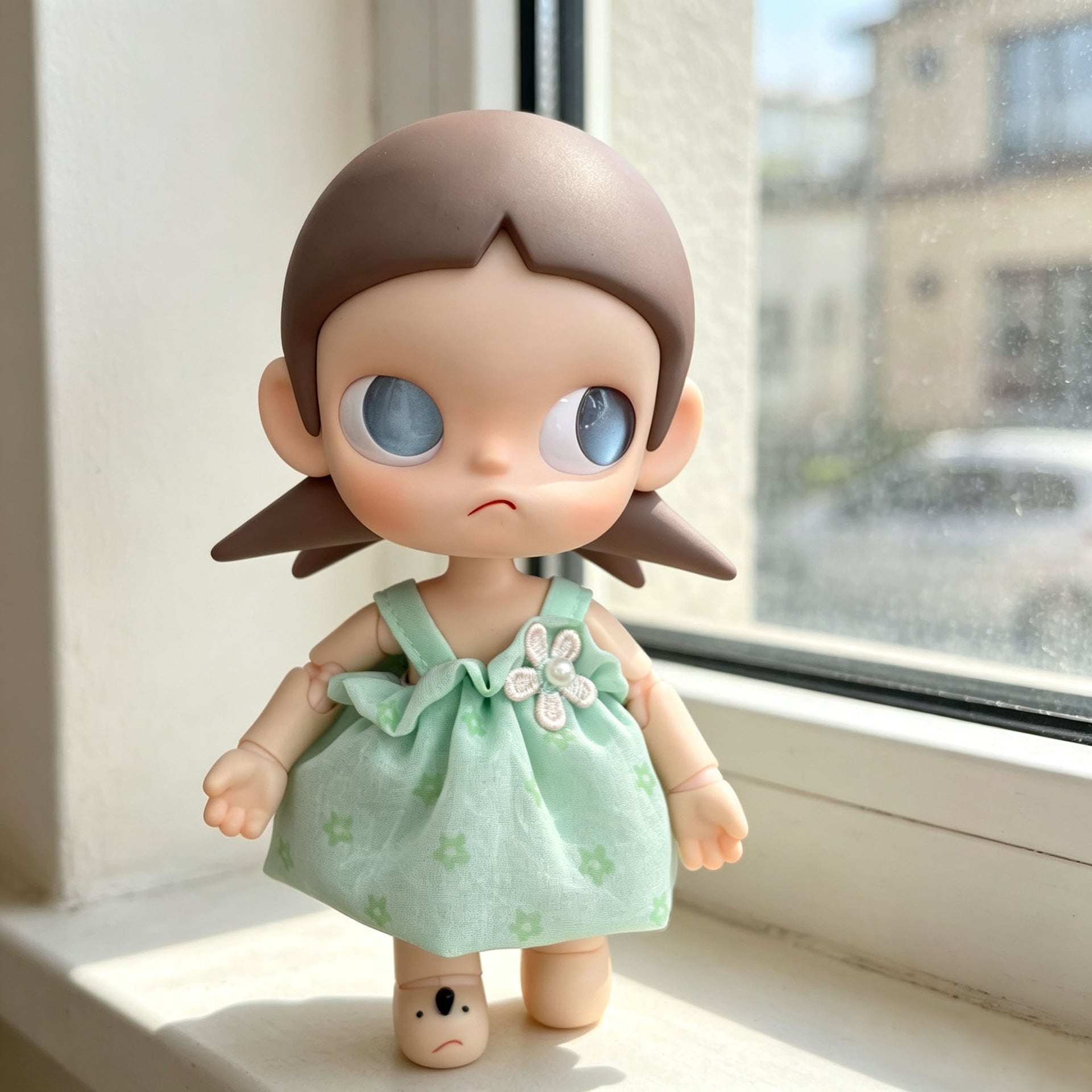 ZSIGA & 1/8スケール用 春夏 花柄スターワンピース+麦わら帽子 20cm