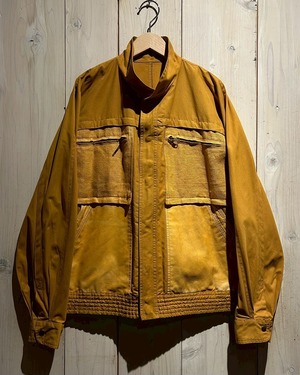 【a.k.a.C.a.k.a vintage】80's〜90's Leather Switching Design Euro Vintage Blouson Jacket