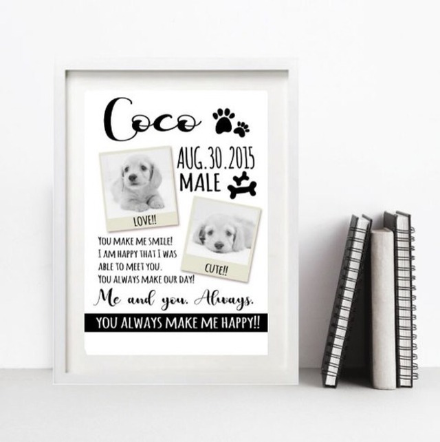 DOG poster#HANDWRITTEN（A3）