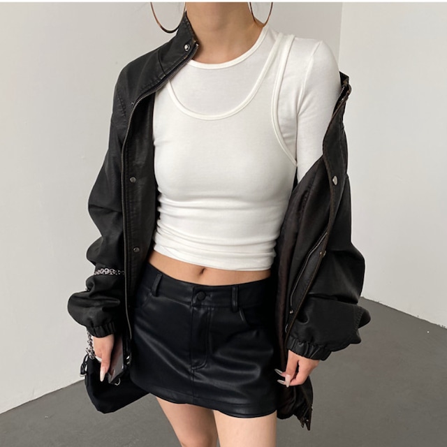 two-piece layered cut and sew 10961