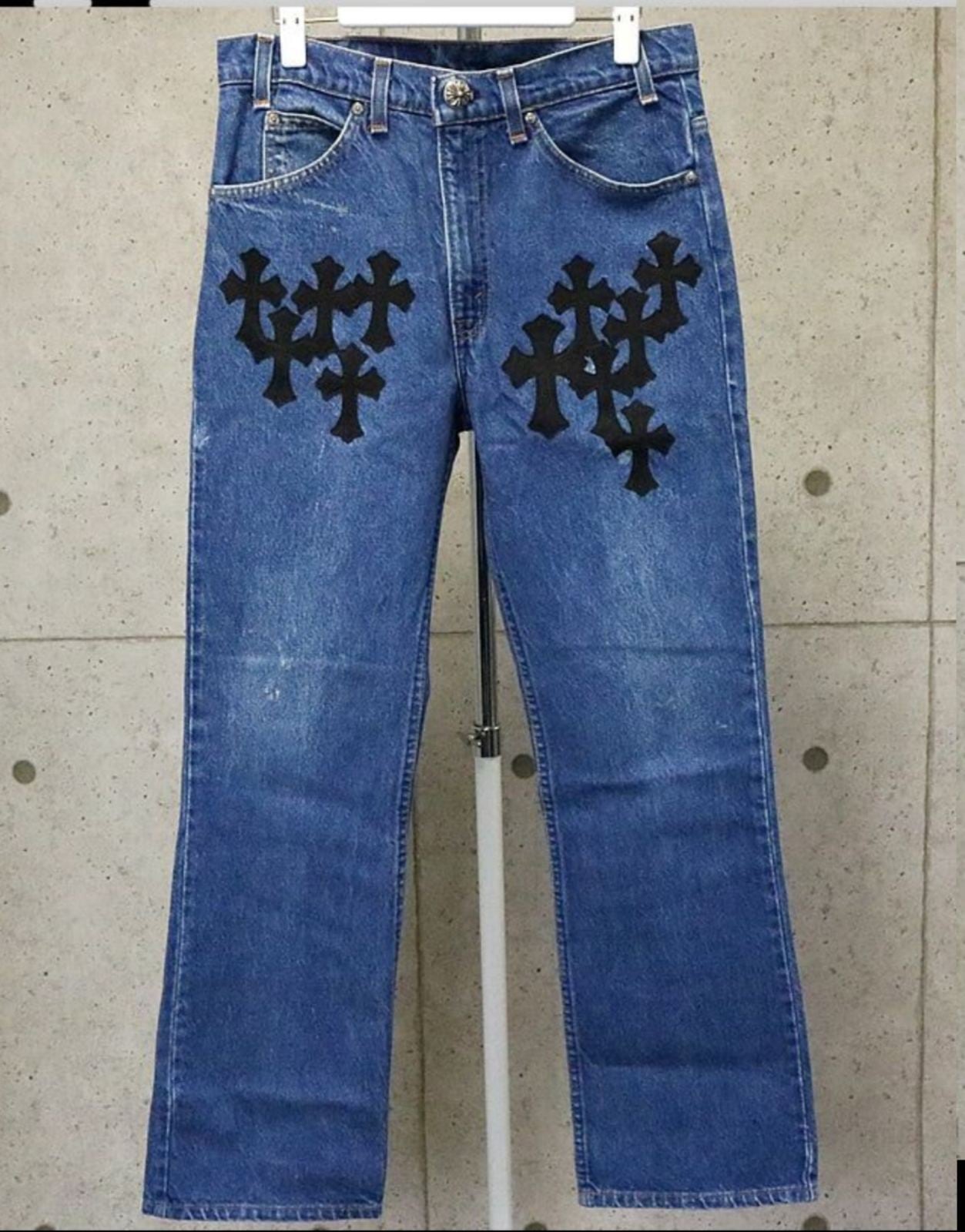 CHROME HEARTS クロムハーツ リーバイス517 デニムパンツ クロス CHROME HEARTS クロムハーツ リーバイス517 デニムパンツ クロス