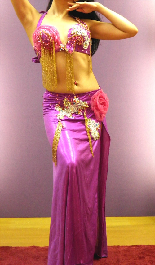 ベリーダンス 衣装 パープル コスチューム Egyptian Girl
