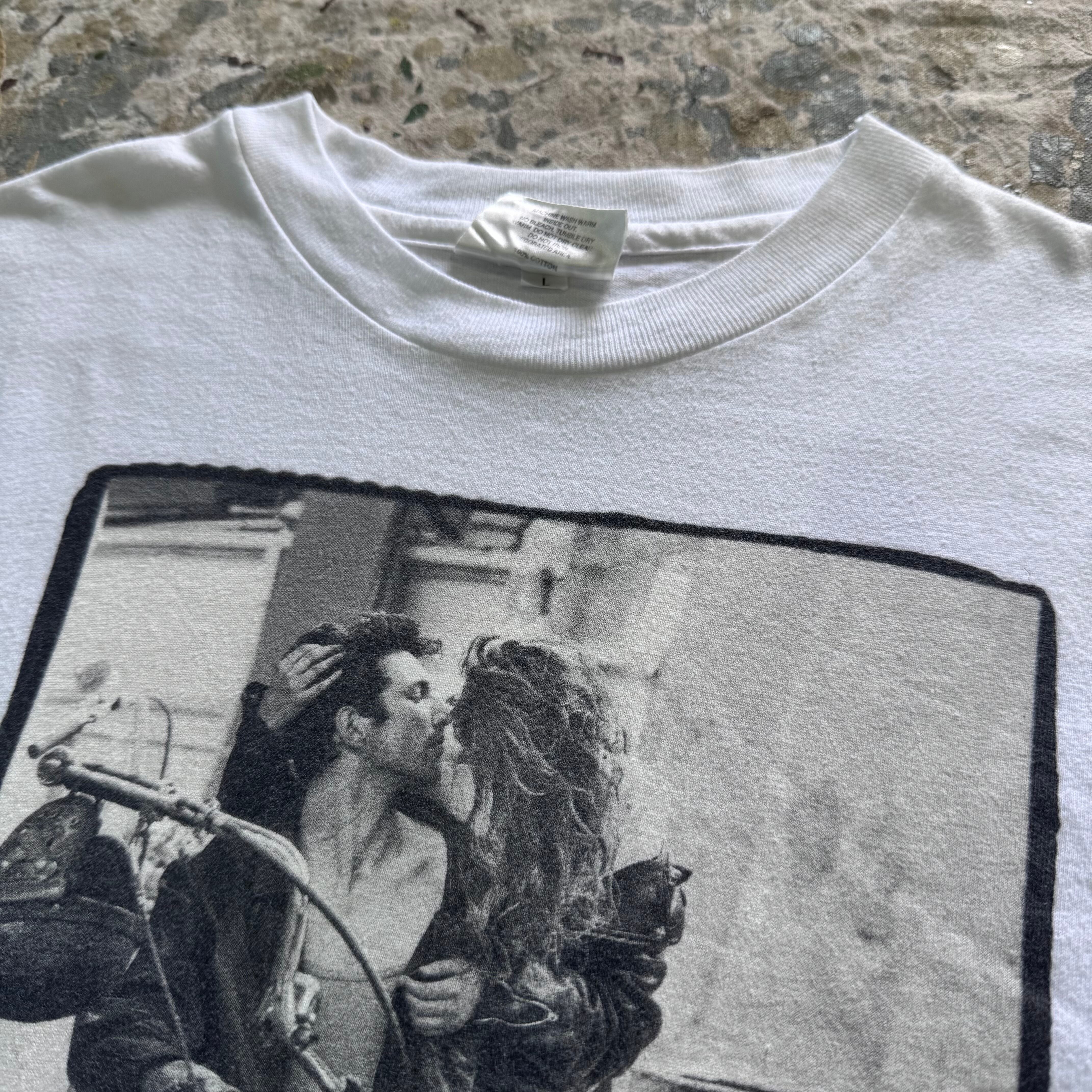 90s Frank Schott Tシャツ フォトT モノクロ ホワイト L | 古着屋