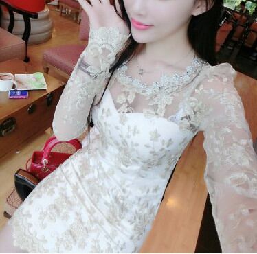 ドレス ワンピース ホワイト レース