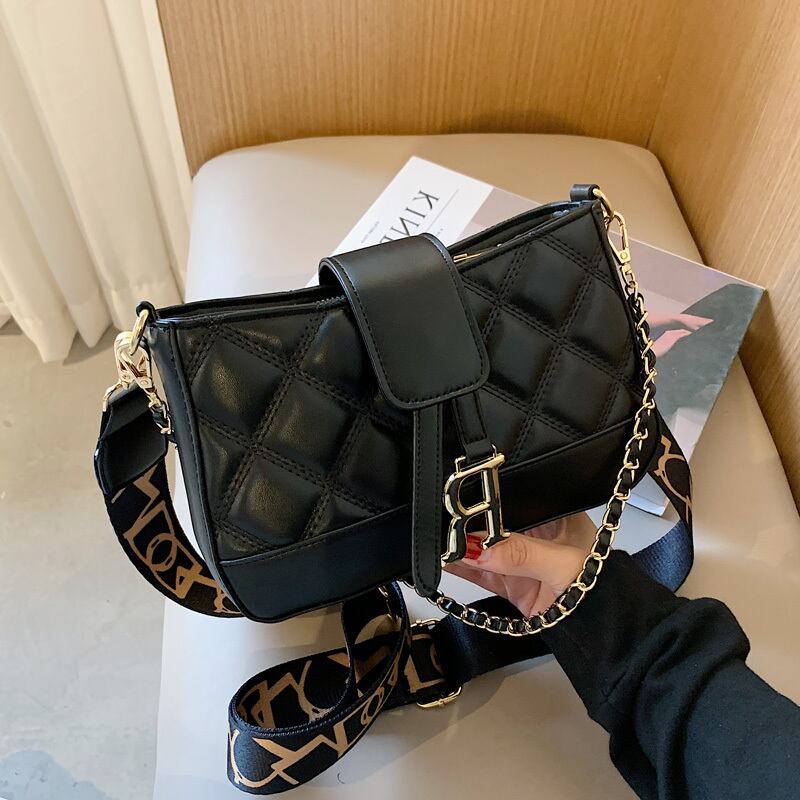 秋冬スモールバッグ女性2020新しい流行のファッションワイドショルダーストラップメッセンジャーバッグネットレッドワイルドインシングルショルダーアームピットバッグ Tiancai_Wing_Bag6947838192