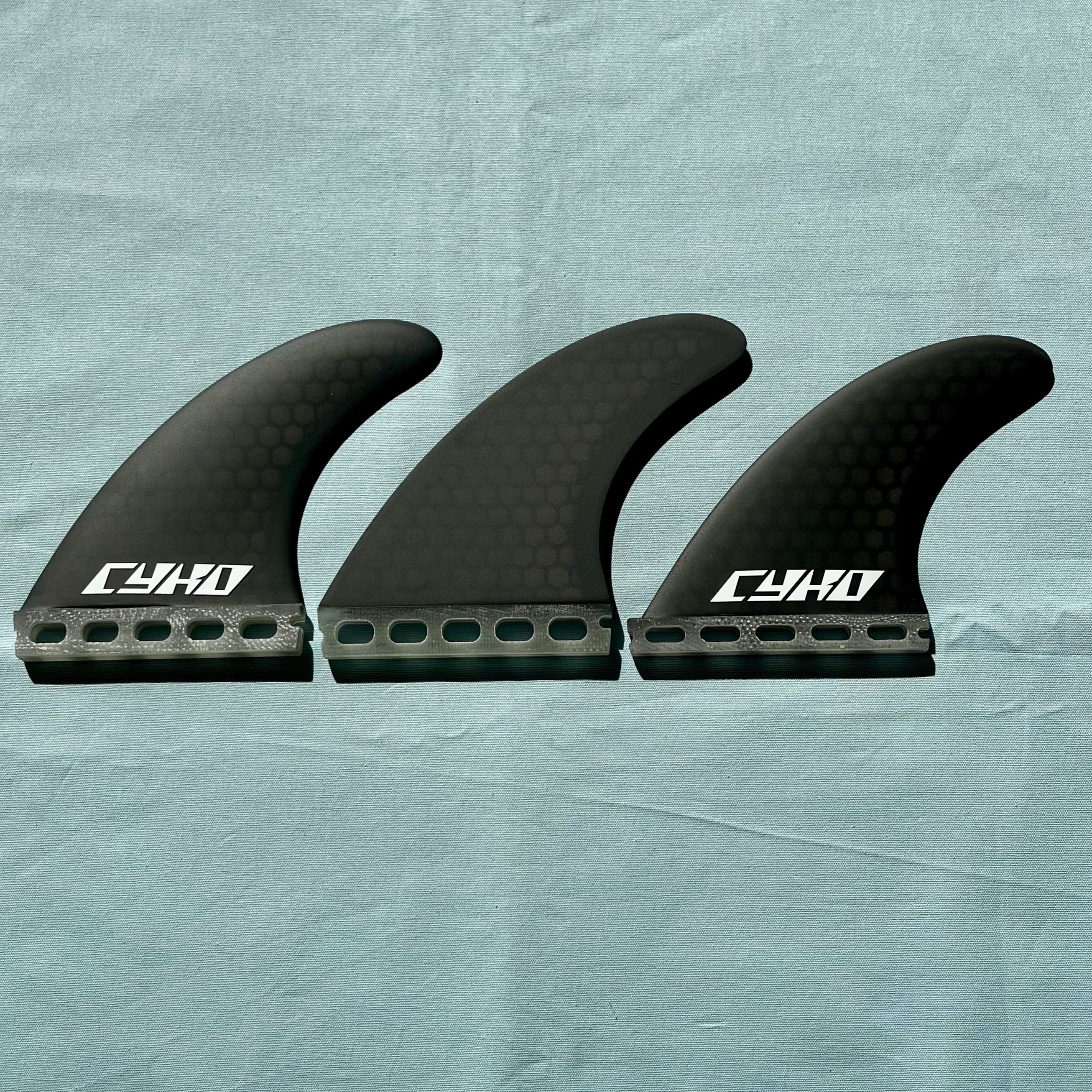 CYKO サイコ ハワイフィン QUAD TYPE-PF MEDIUM FCS II TAB CARBON