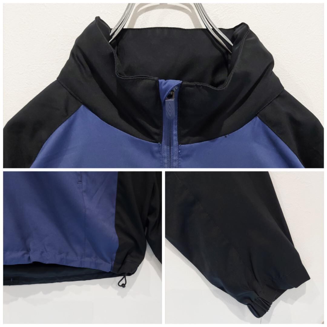 アンブロ マンチェスターシティー ナイロンジャケット サッカー 紫 黒  