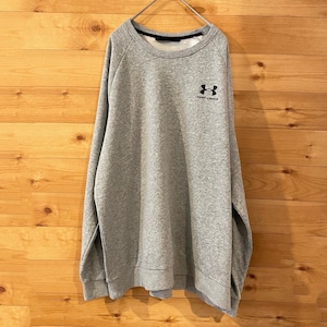 【UNDER ARMOUR】ワンポイント ブランドロゴ トレーナー トップス スウェット XL アメリカ古着