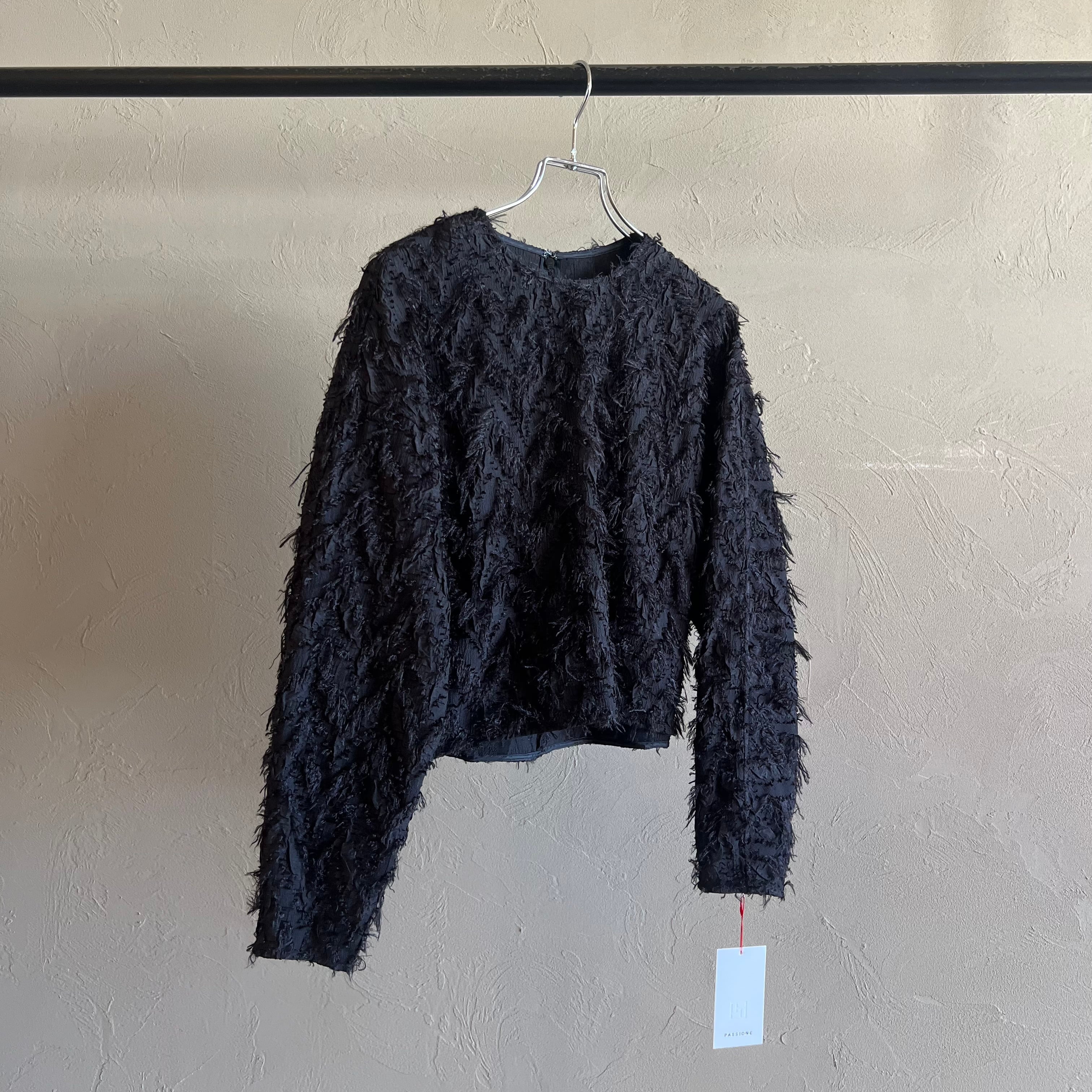 LEINWANDE フリンジ　ジャガード　トップス leinwande（ラインヴァンド） Fringe Jacquard Top レディース