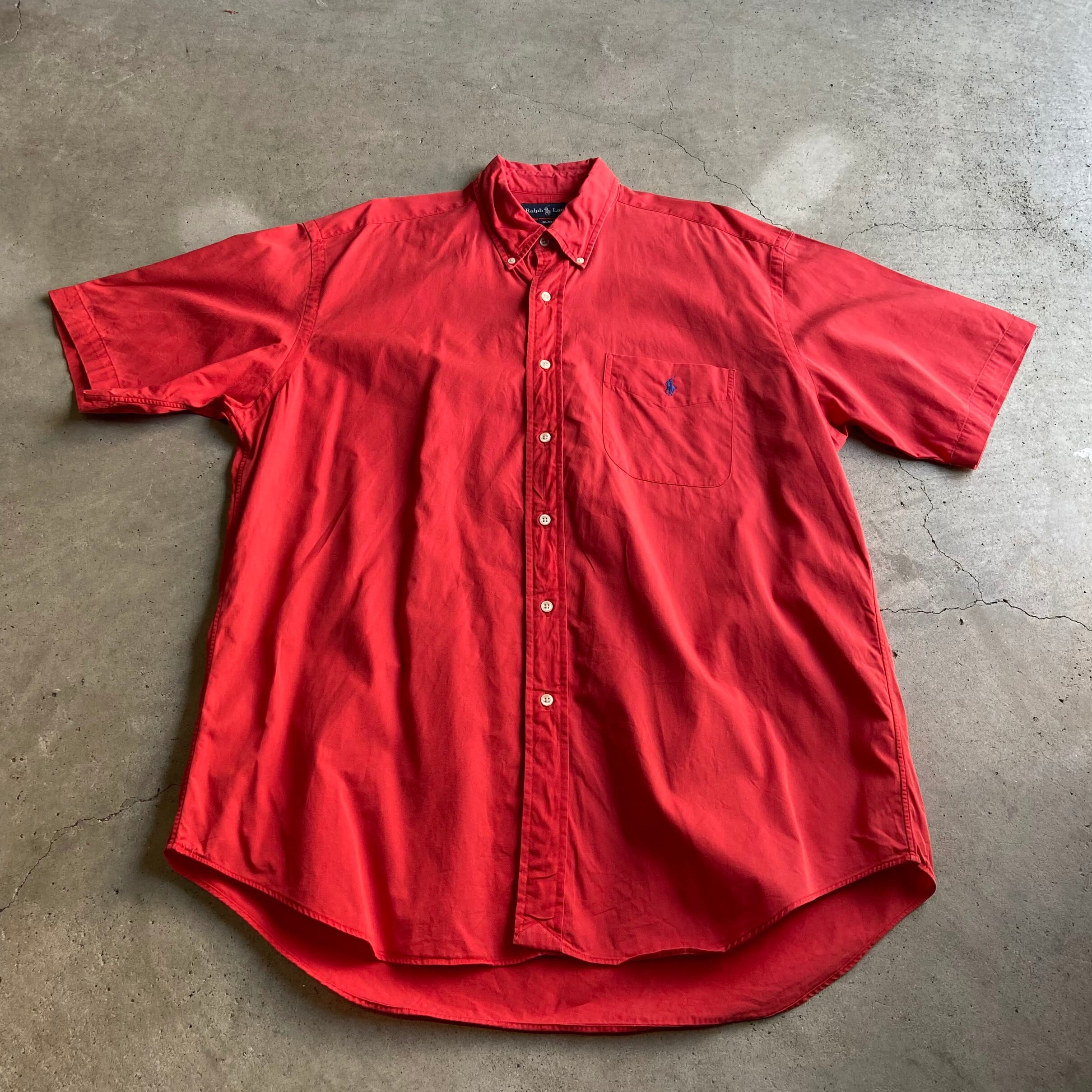 Ralph Lauren ラルフローレン BLAKE 半袖 ボタンダウンシャツ メンズXL