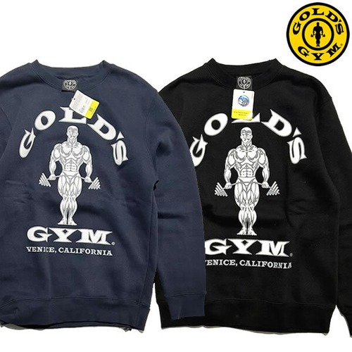 GOLD'S GYM LOGO SWEAT ゴールドジム ベニス店限定　スウェットシャツ【6500502-blk】