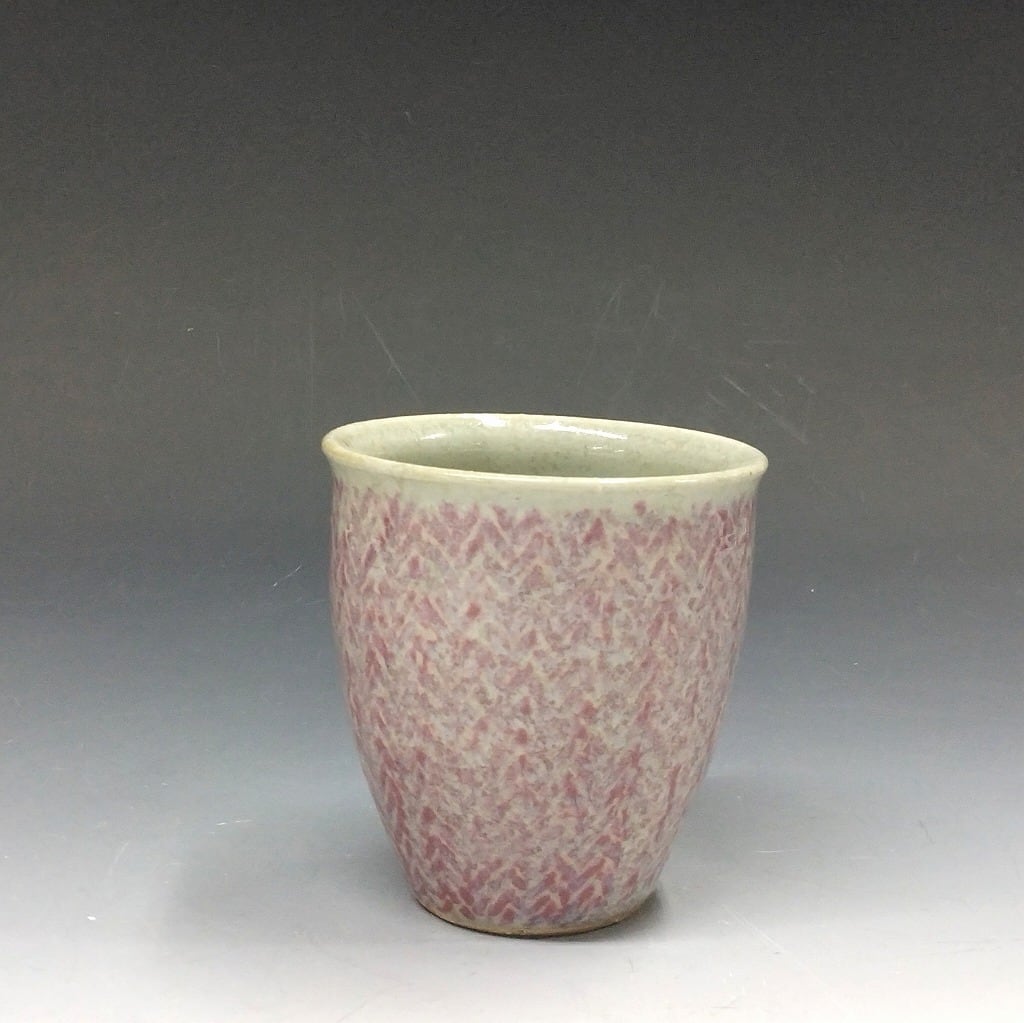 益子焼 島岡桂 縄文象嵌 角型 蓋物/香合（蓋付き小箱） 1対 現代工芸人気作家 島岡桂｜SHIMAOKA Kei(栃木, 1978- ) 益子焼 地釉