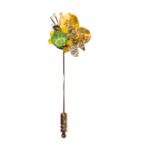 Stardust pin-brooch （スターダストピンブローチ）EMU-021-19　レモン＆ライムイエロー