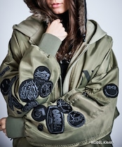 【直営限定ITEM】バックペイントフーディードッキングMA-1 (KHAKI) CQ-47059H