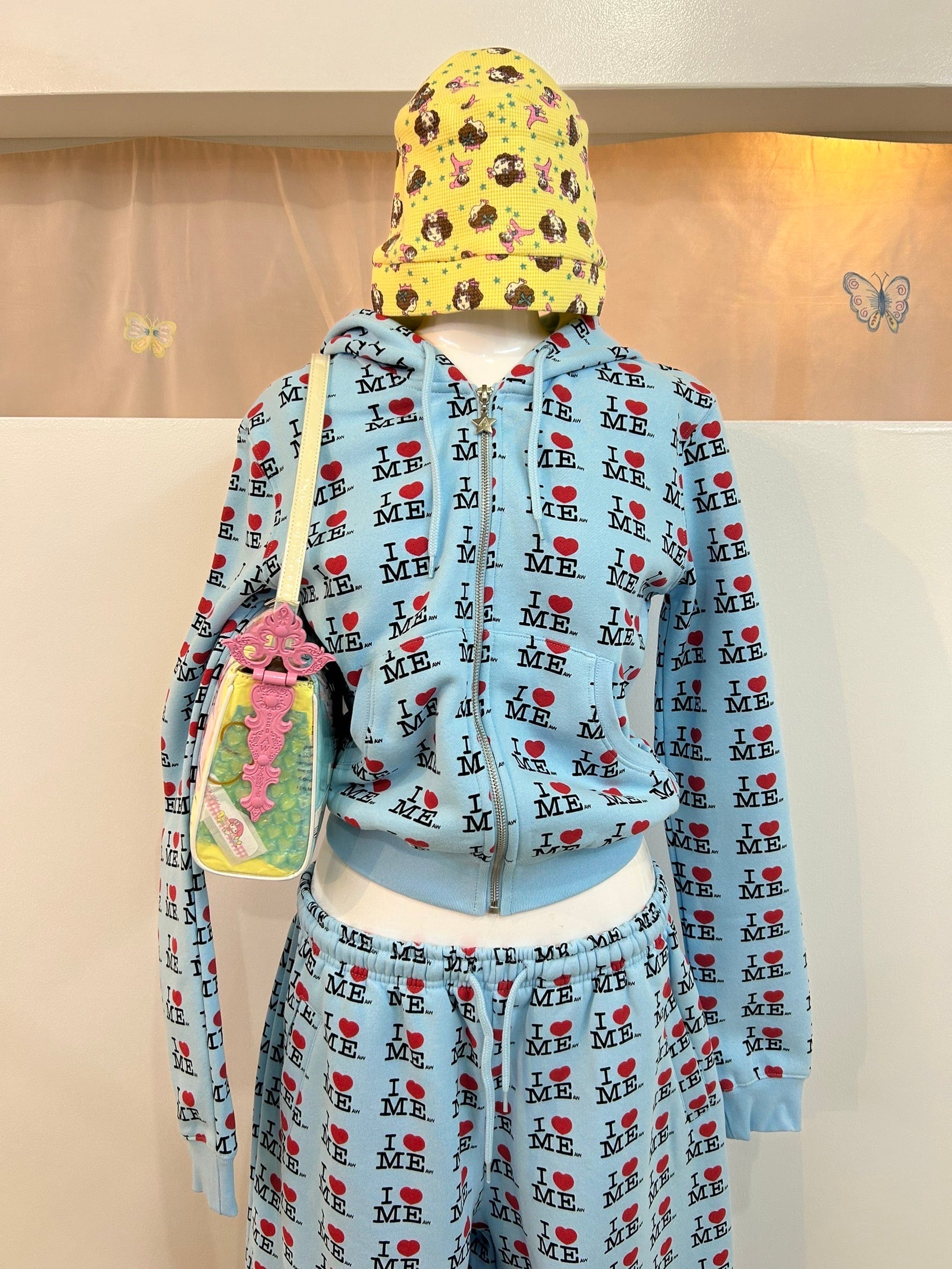Ashley WILLIAMS I♡ME Shrunk baby hoodie / blue | itimi