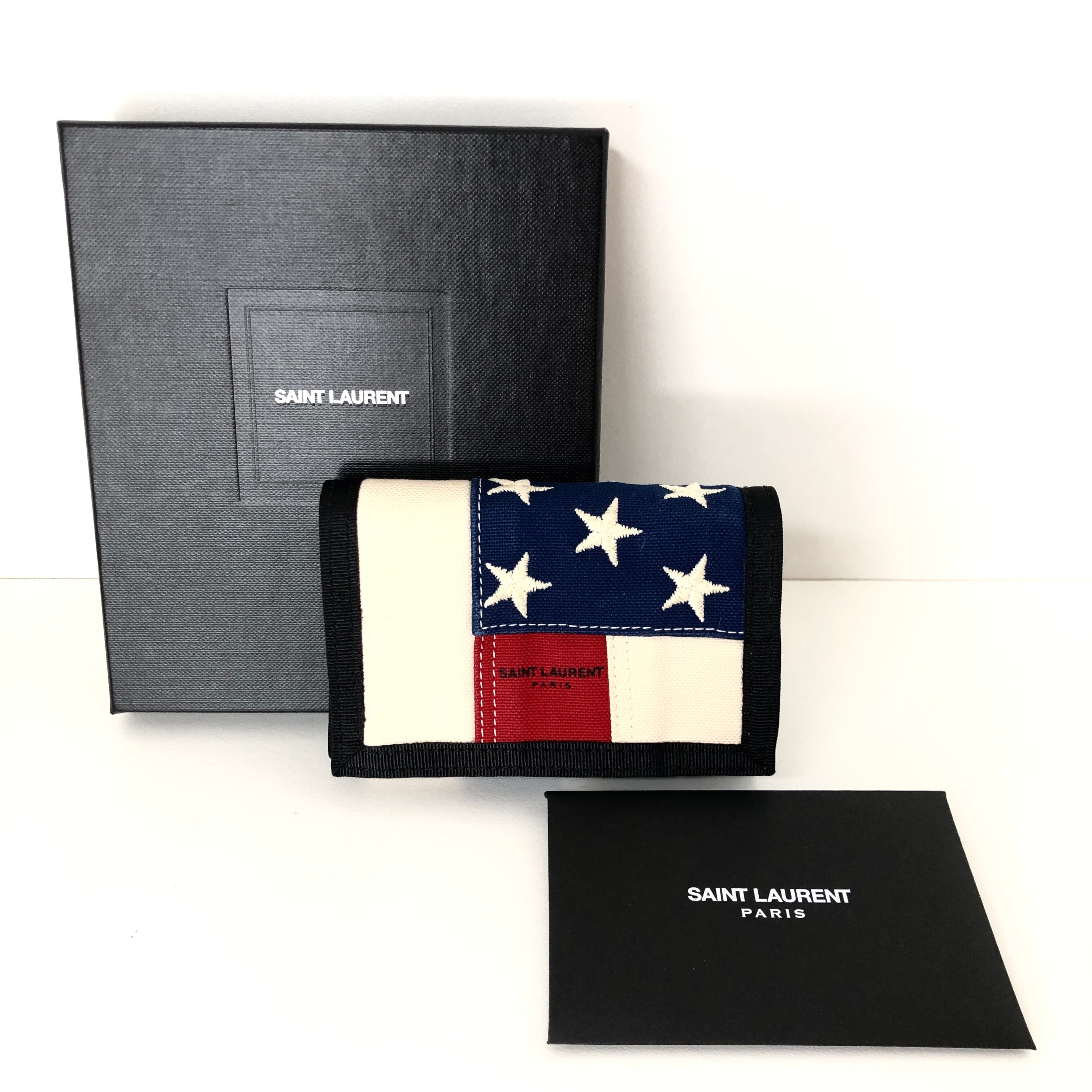 2019ss SAINT LAURENT American Flag wallet | MIKOTONORI.