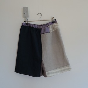 ぬのつなぎ パジャマパンツ - リネン J~Q