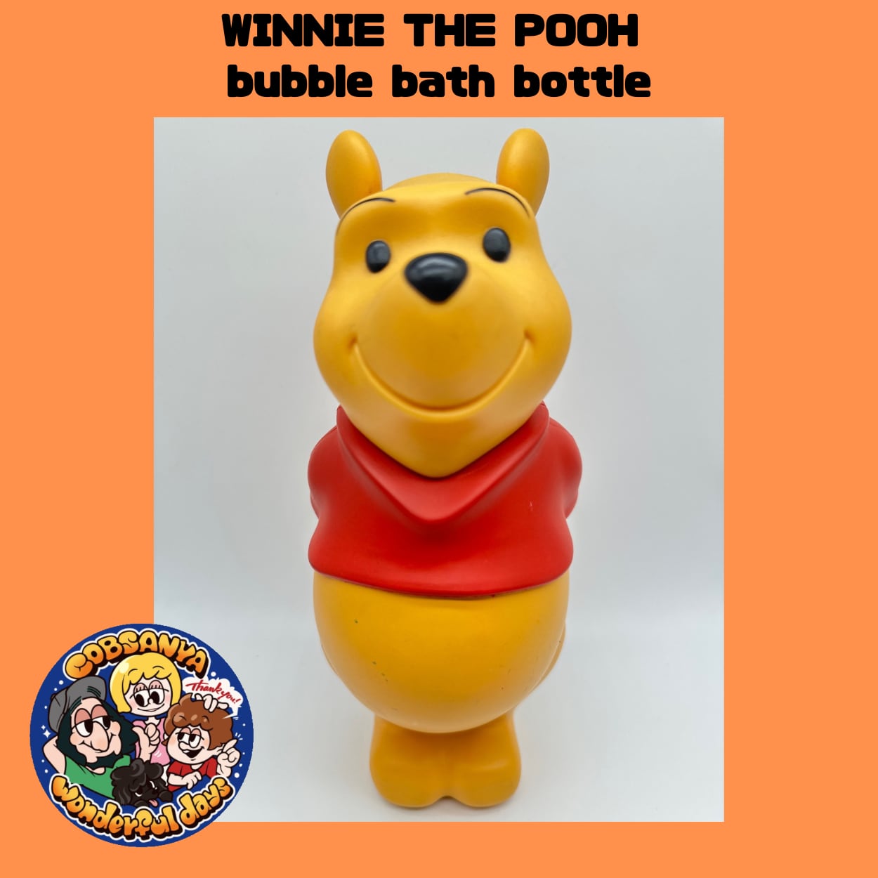 WINNIE THE POOH bubble bath bottle 90s