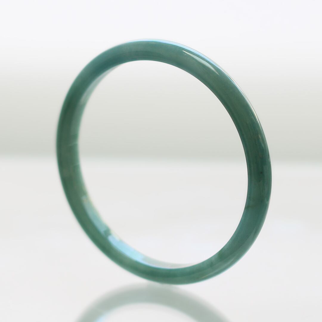 翡翠 緑色 バングル 内径 約54.5mm】 Guatemala 翡翠バングル A貨翡翠 jd_bg1121 | 【MeiNu