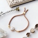 Naturalgems code bracelet[light brown]